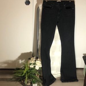 Zara Black Mid Rise Flare size 6